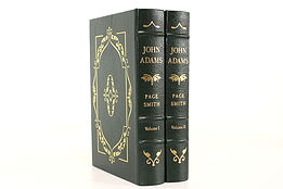 Easton Pair of President John Adams Leatherbound Gold Tooled Books #42446