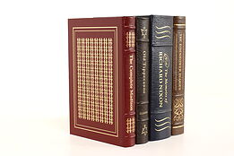 Easton Set of 4 American President Leather & Gold Tooled Books, Madison #42450