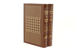 Easton Pair of President Woodrow Wilson Leatherbound Gold Tooled Books #42448
