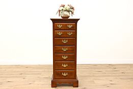 Traditional Vintage Maple 7 Drawer Lingerie or Jewelry Chest, Sumter  #42199