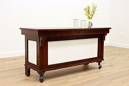 Farmhouse Industrial Antique Drug Store Counter, Kitchen Island or Bar #42321