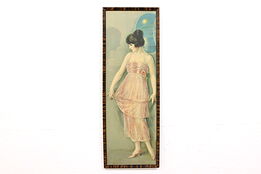 Art Deco Woman Showing Off Engagement Dress Antique Print, Pressler 25" #42807