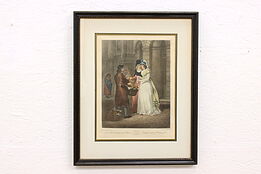 Cries of London Sweet China Oranges Antique 1800s Etching Wheatley, 24" #42849