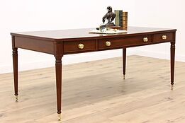 Georgian Design Mahogany Vintage Office Desk or Library Table #42813