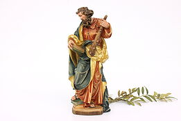 St. Jude Patron of Hopeless Causes Vintage Hand Carved Sculpture Staffler #40969