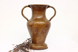 Farmhouse Antique Russian Hand Hammered & Dovetailed Copper Vase #42614