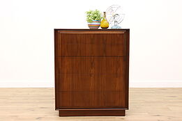 Midcentury Modern 1960s Vintage Walnut Tall Chest or Dresser, Dillingham #41133