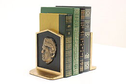 Pair of Robert F. Kennedy Vintage Bronze Bookends #43125