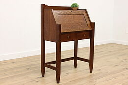 Arts & Crafts Mission Oak Drop Front Antique Craftsman Secretary Desk #43221