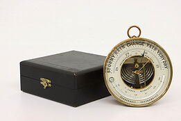French Antique Barometer & Thermometer, Case, PHBN #43614