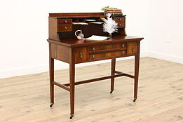 Traditional Antique French Walnut Office or Library Desk #41324