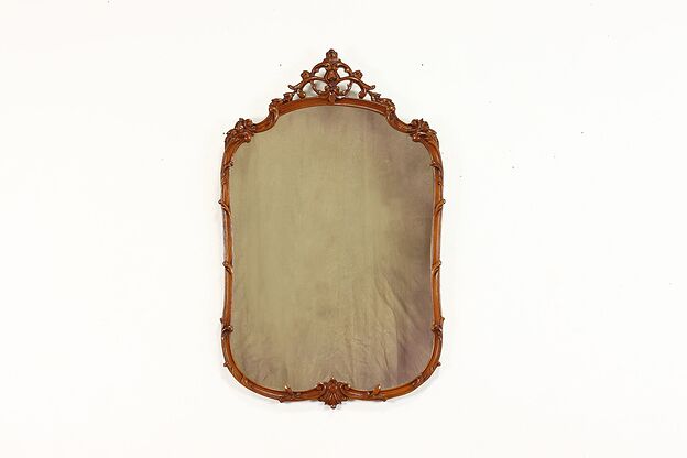 French Louis Style Carved Antique Wall Mirror, Joerns #39391 photo