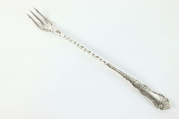 Victorian Antique Silverplate Cocktail, Relish, Seafood Fork Rogers #40023 photo