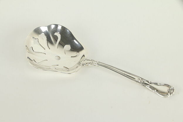 Chantilly Gorham 5" Sterling Silver Serving Spoon #32447 photo