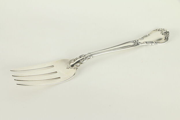 Chantilly Gorham Sterling Silver 8 1/2" Meat Serving Fork #32453 photo