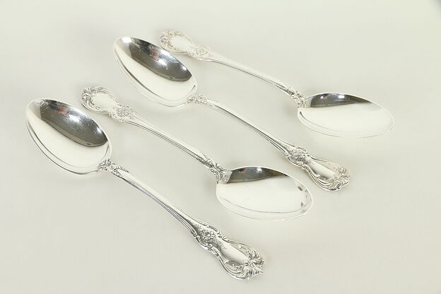Sterling Silver Towle Old Master Set of 4 Teaspoons 6" #32821 photo