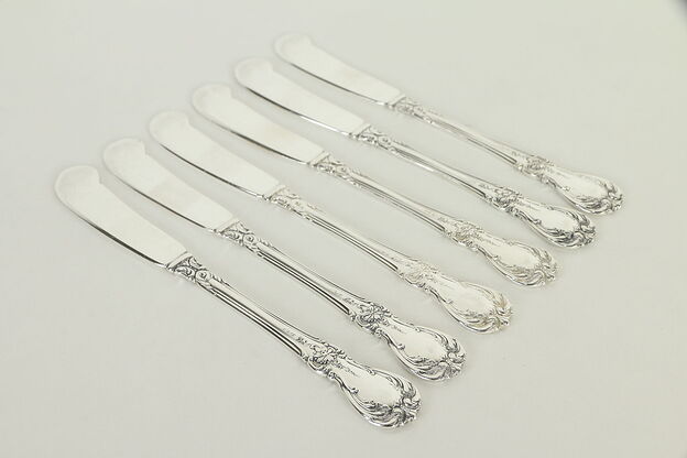 Sterling Silver Towle Old Master Set of 6 Appetizer or Butter 5 1/2" #32824 photo