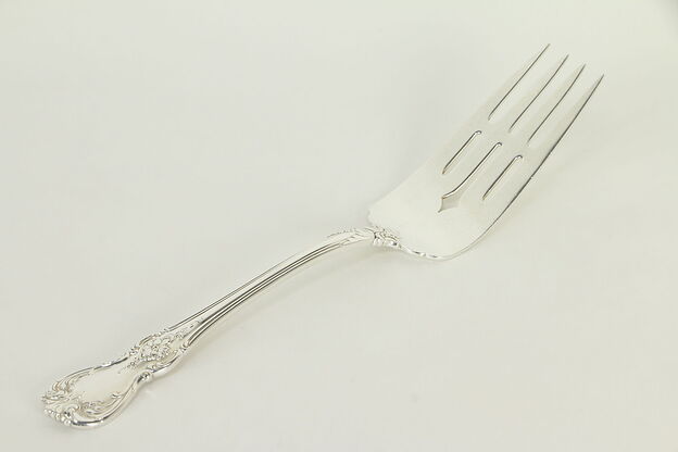 Sterling Silver Towle Old Master Meat Serving Fork 8 1/4" #32830 photo