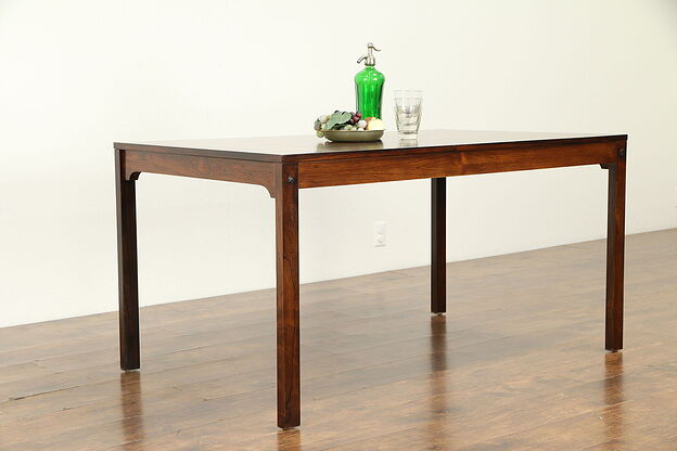 Midcentury Modern Vintage Danish Rosewood Dining Table or Desk #33082 photo
