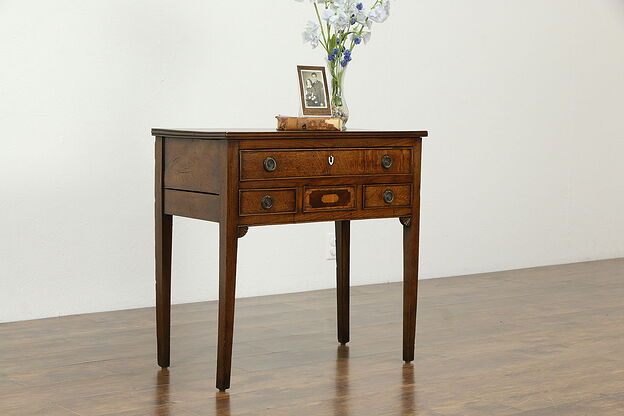 Oak Antique 1780 Console, Lamp Table or Lowboy #33302 photo