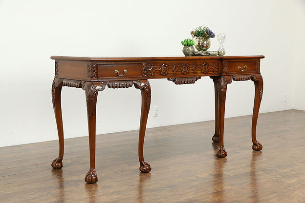 Georgian Style Hall Console, Sofa Table or Sideboard Signed Ardley Hall #33886 photo