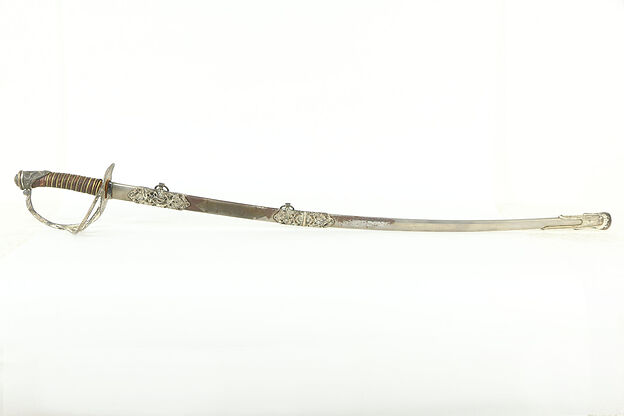 Ceremonial Antique Sword & Sheath, Henderson Ames, Germany, 0dd Fellows #34146 photo