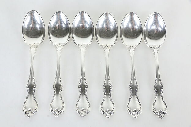 Towle Debussy Pattern Sterling Silver Set of 6 Teaspoons  #36032 photo