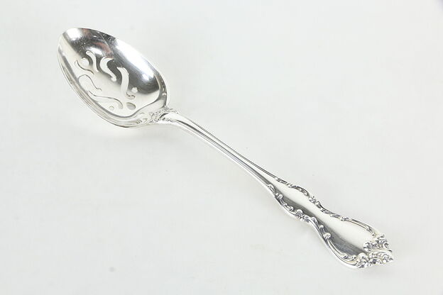 Towle Debussy Pattern Sterling Silver Slotted Serving Spoon #36041 photo