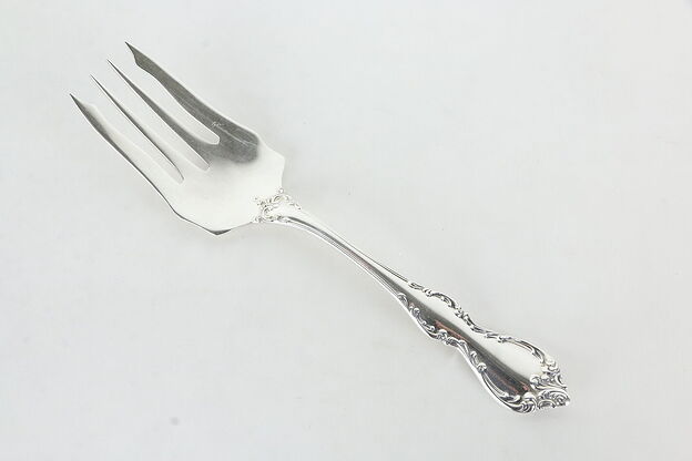 Towle Debussy Pattern Sterling Silver Meat Serving Fork #36043 photo