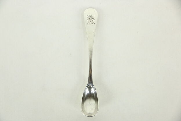 Silver Antique Master Salt Spoon, English Hallmarks photo