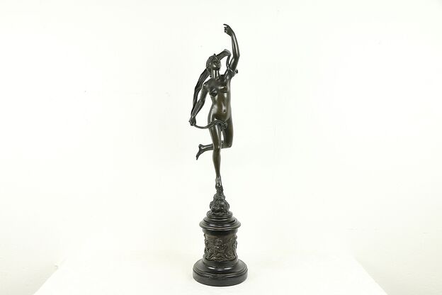 Fortuna Bronze Antique Sculpture Goddess of Fortune after Giambologna #31238 photo