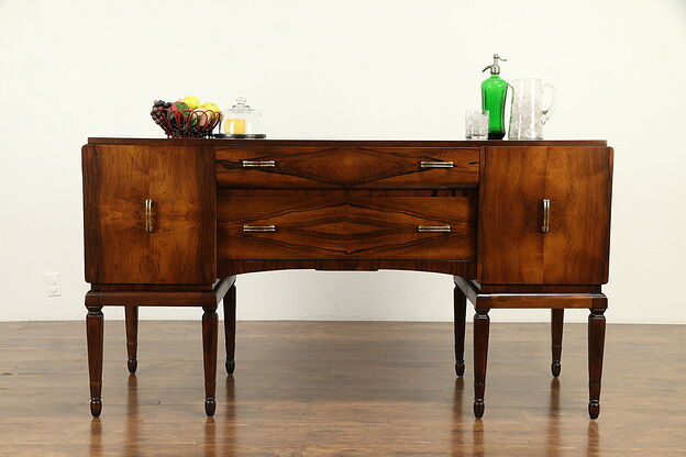 French Art Deco Antique Rosewood Sideboard, Server or Buffet #31817 photo