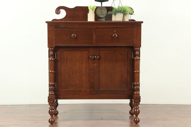 Empire 1825 Antique Cherry Sideboard or Server #28938 photo
