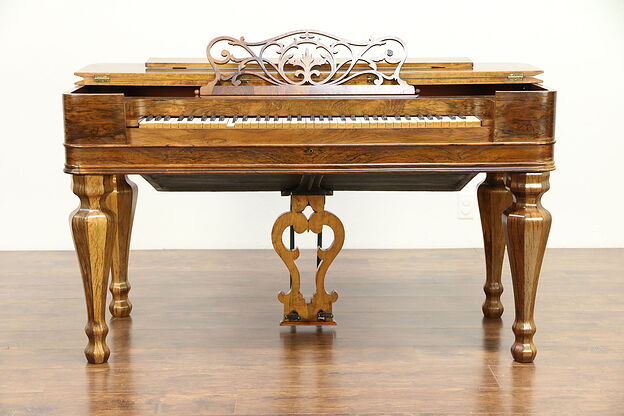 Rosewood Antique Melodeon Organ, Plays Poorly, Phelps Goodman NY #30436 photo