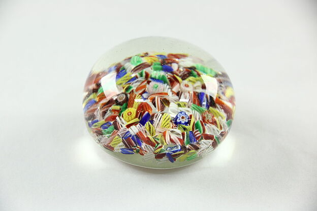 Old Chinese Antique Blown Glass Paperweight #25131 photo