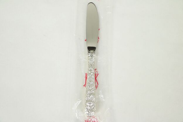 Repousse Kirk Stieff Sterling Silver Butter Knife, New in Bag #29048 photo