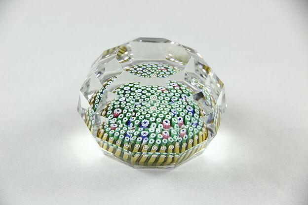 Whitefriars Millefiore Faceted Paperweight photo