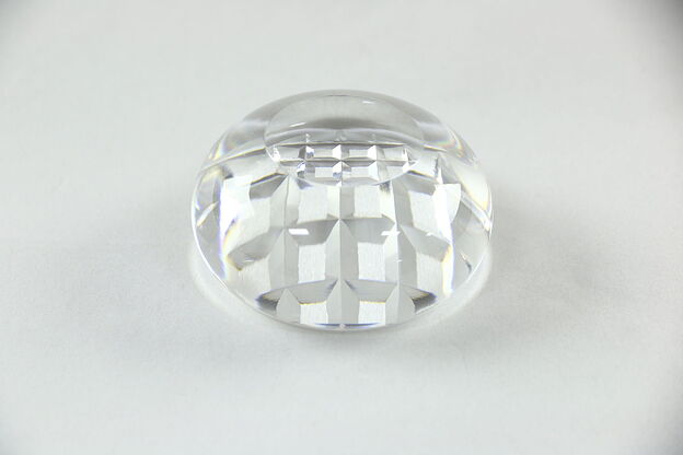 Blown Glass Paperweight with Faceted Bottom #25142 photo