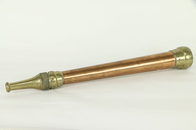 Brass & Copper Antique Fire Hose Nozzle #31317 photo