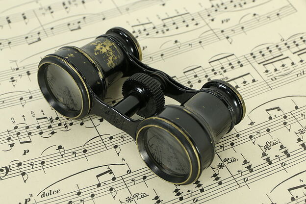 Opera Glasses, Antique Brass, Voigtlaender, Bond St. London #33171 photo