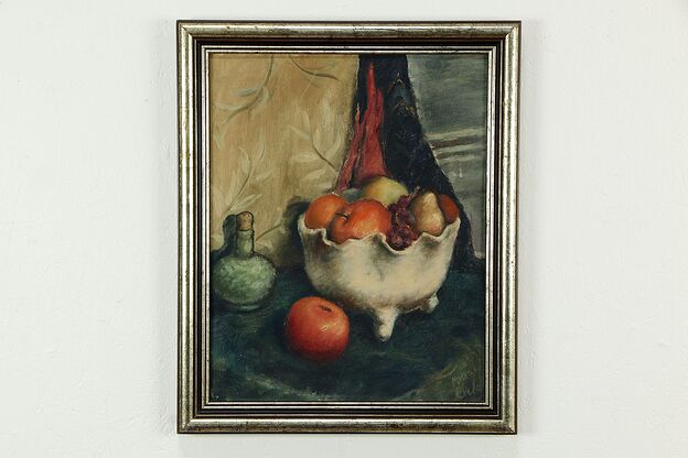 Still Life Fruit Original Oil Painting, Basil Orlov 1943 #33269 photo
