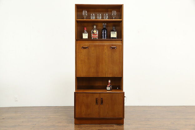 Midcentury Modern Teak 1960 Vintage Bar Cabinet or Server, GPlan #35124 photo
