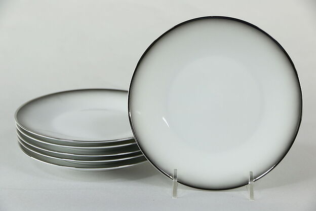 Set of 6 Bread & Butter Plate in Evensong, Rosenthal - Continental White 6" photo