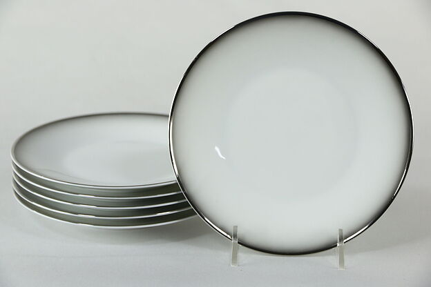 Set of 6 Bread & Butter Plate in Evensong by Rosenthal - Continental White 6" photo
