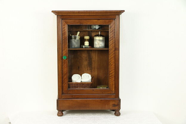 Barber Antique Hanging Cupboard or Countertop Cabinet, Medicine Chest #30503 photo