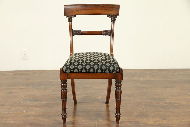 Rosewood Antique English 1825 William IV  Dining, Desk or Side Chair #30760 photo