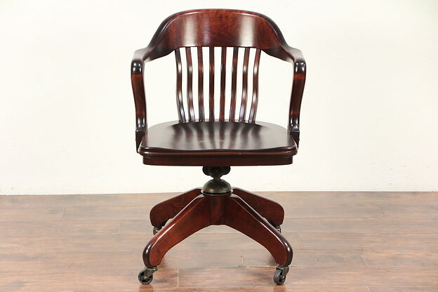 Swivel Adjustable Desk Chair 1930's Vintage #29789 photo