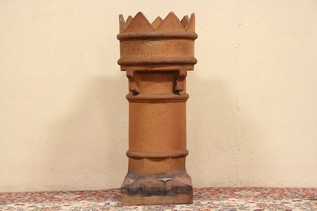 Victorian 1870's Architectural Salvage Chimney Pot for Garden Ornament photo