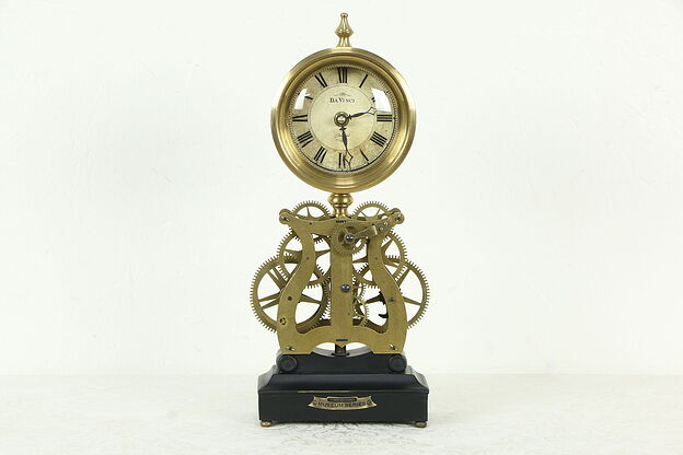 Da Vinci Anchiano Timeworks  Brass Museum Clock, Quartz Movement  #33447 photo