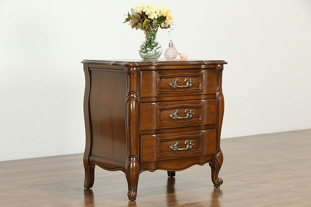 Country French Vintage Cherry Chest, Nightstand or End Table #34700 photo